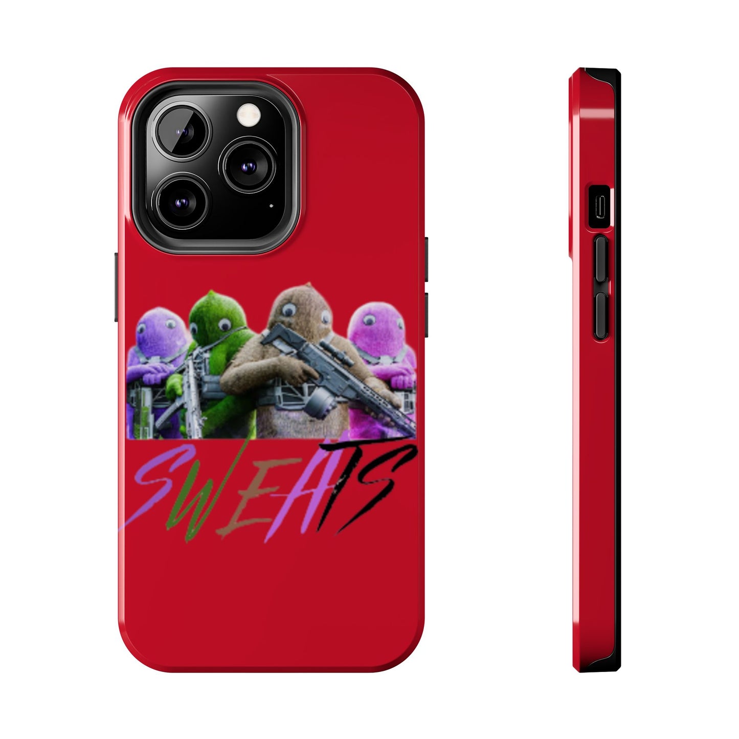 Cool Cartoon-Inspired Tough Phone Case - 'SWEATS'