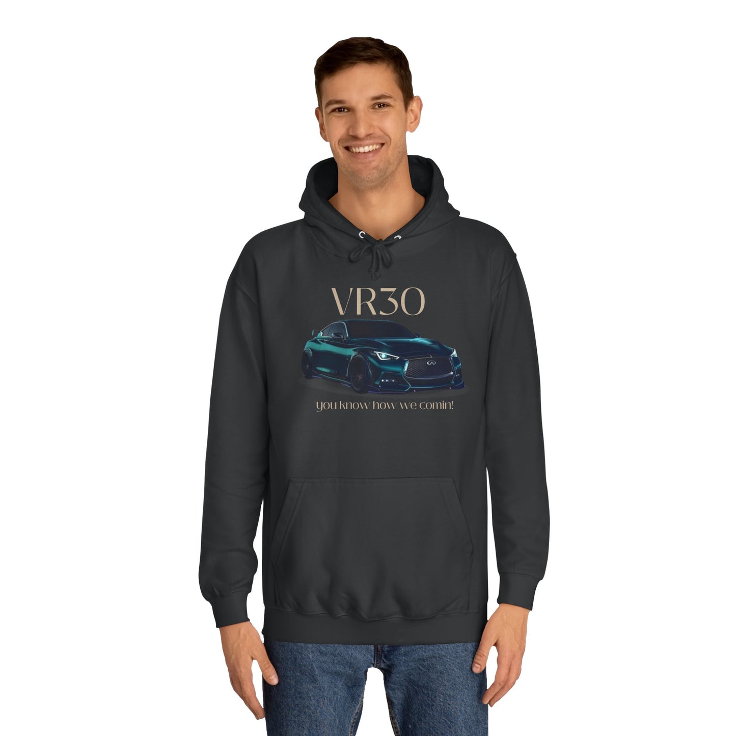 Pearl Glacier White Hoodie for Men– V3ro Sports Car Inspired Graphic Apparel