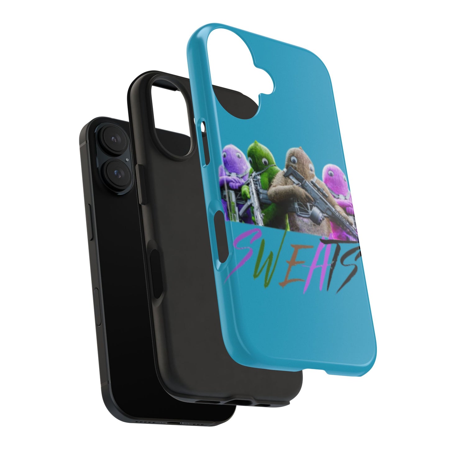 Cool Cartoon-Inspired Tough Phone Case - 'SWEATS'