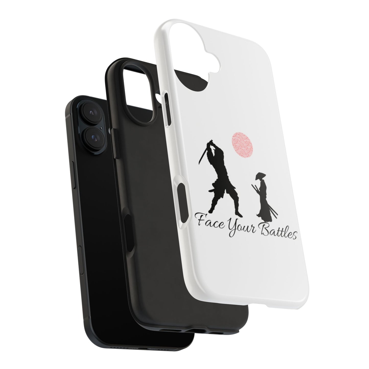 Phone case- Face Your Battles Tough Phone Case - Durable Protection