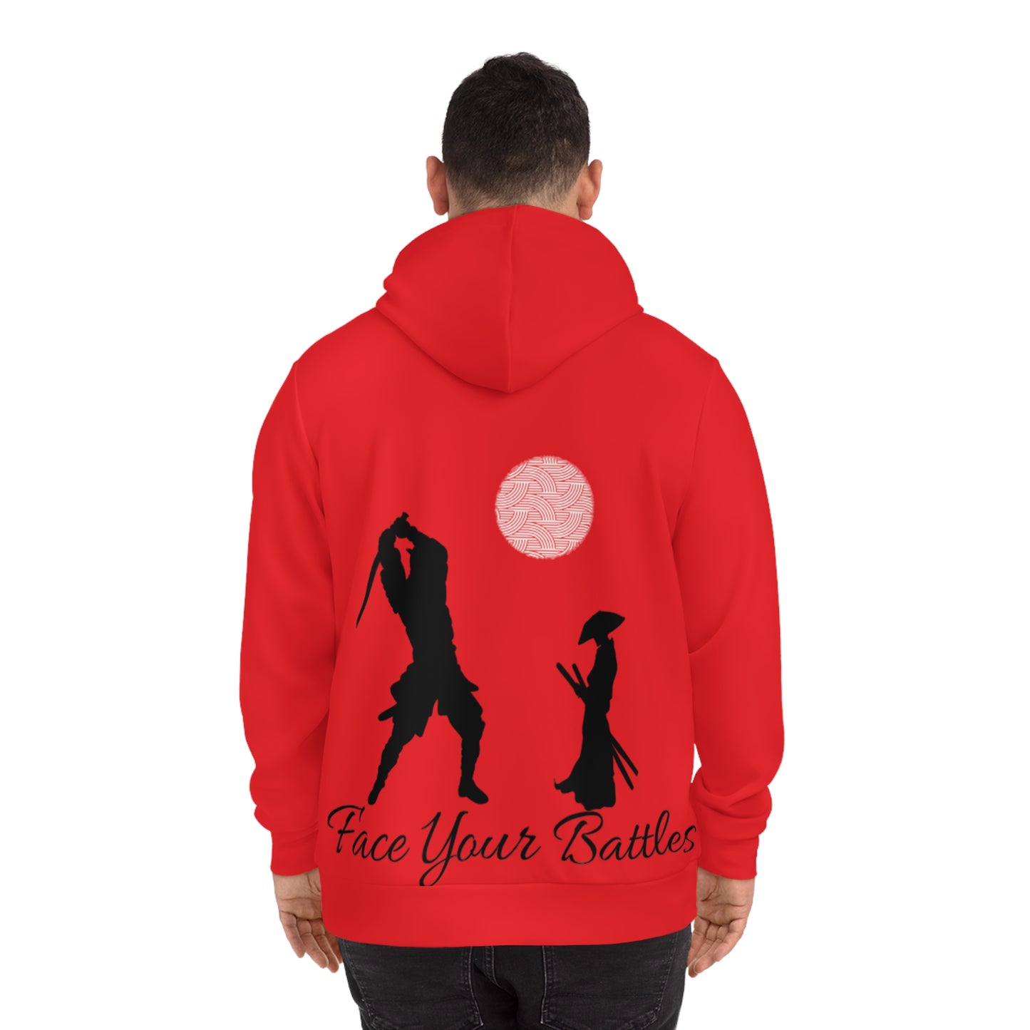Firestorm Red Hoodie for Men & Women – Face Your Battles Motivational Wear