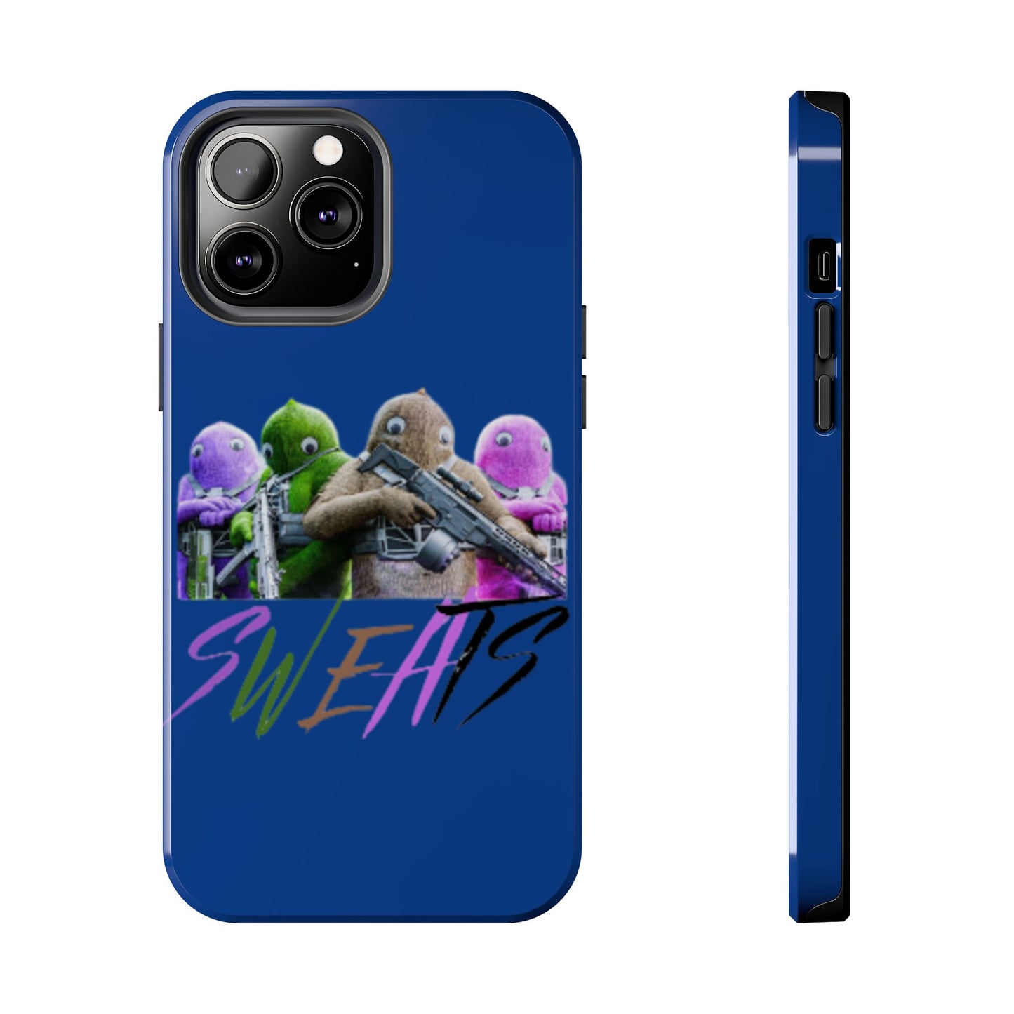 Cool Cartoon-Inspired Tough Phone Case - 'SWEATS'