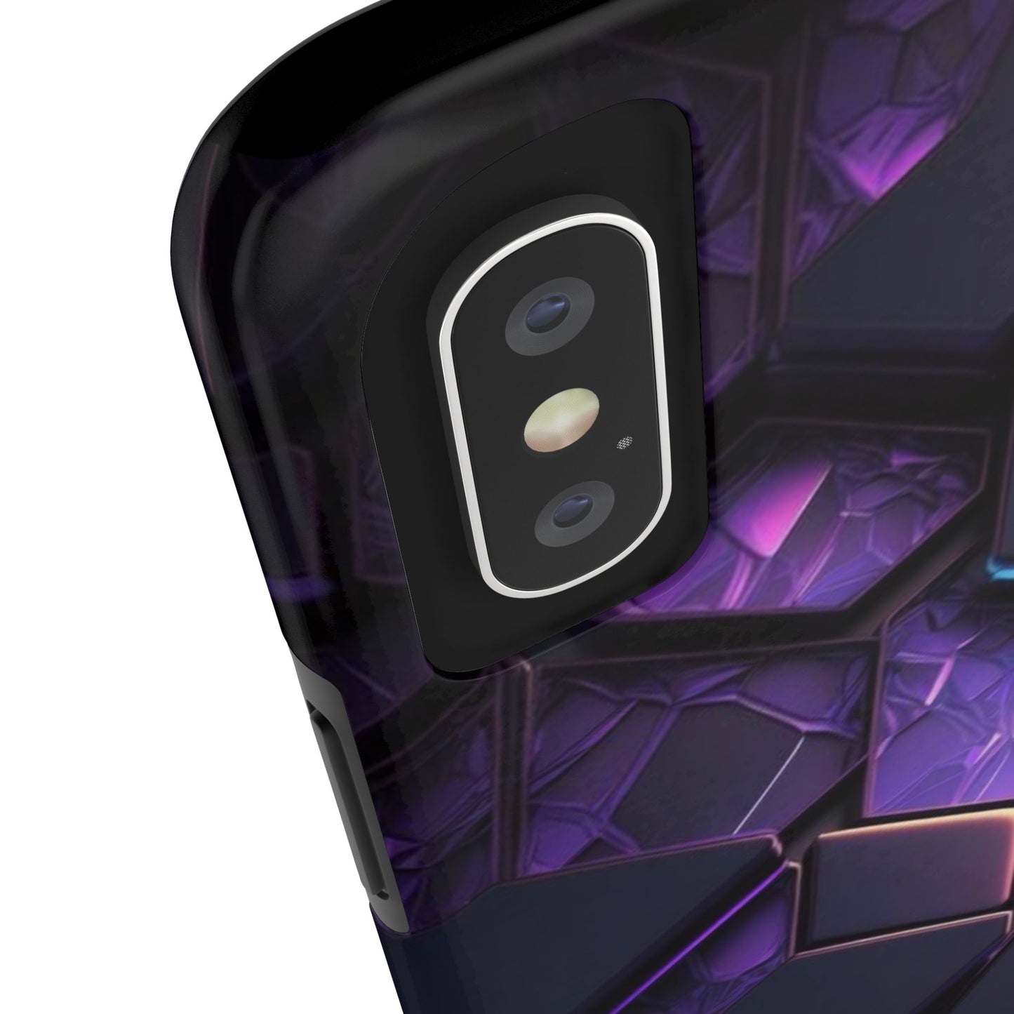 Hexagonal Tough Phone Case - Vibrant Protective Design for Tech Enthusiasts