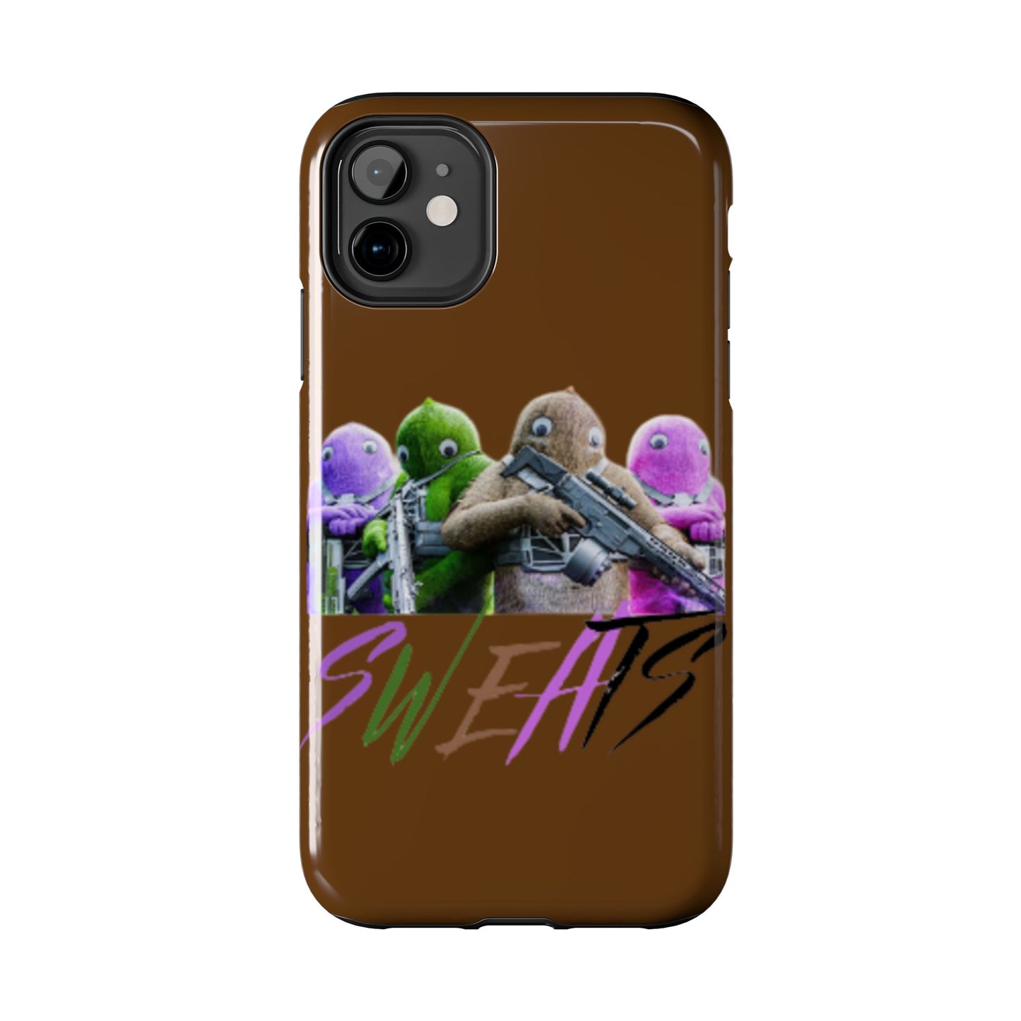 Cool Cartoon-Inspired Tough Phone Case - 'SWEATS'