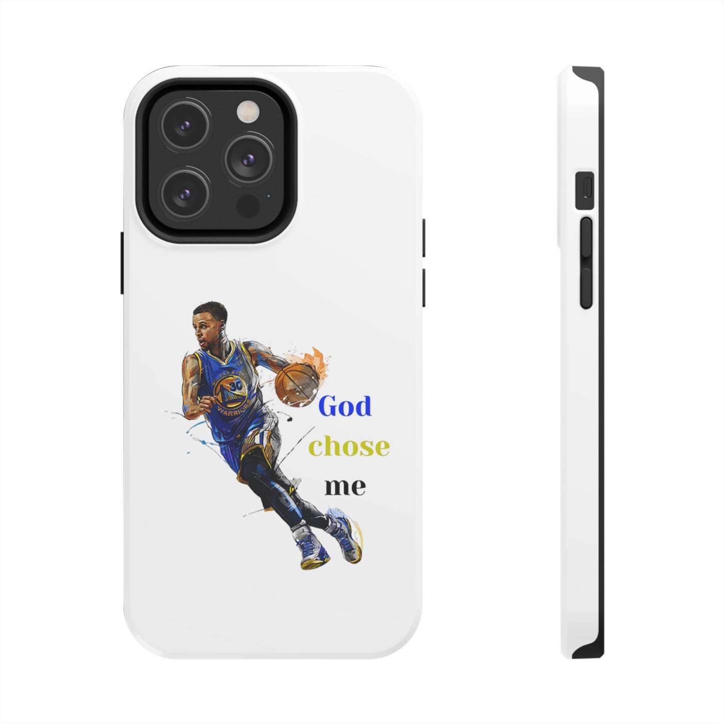 Phone case- God Chose Me Tough Phone Case - Durable Protection
