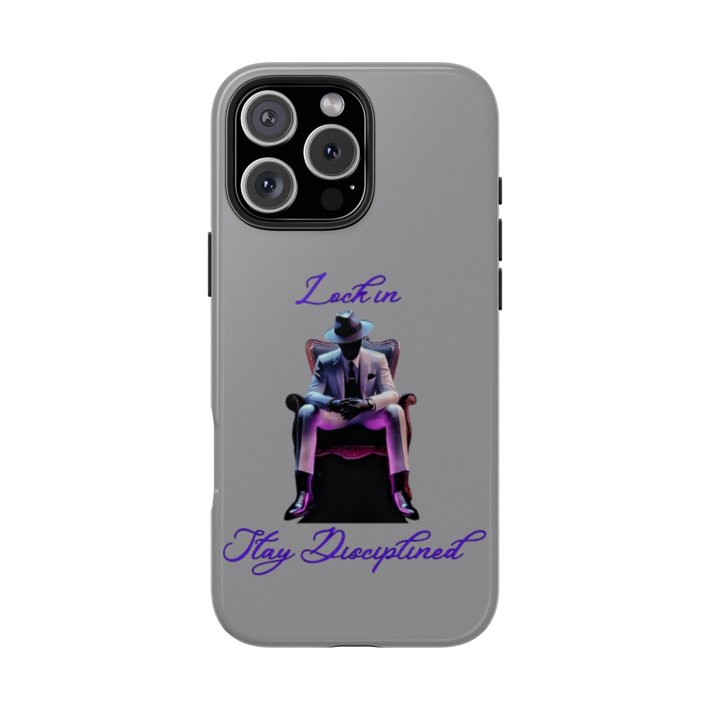 Phone case- Lock In, Stay Disciplined Tough Phone Case - Durable Protection