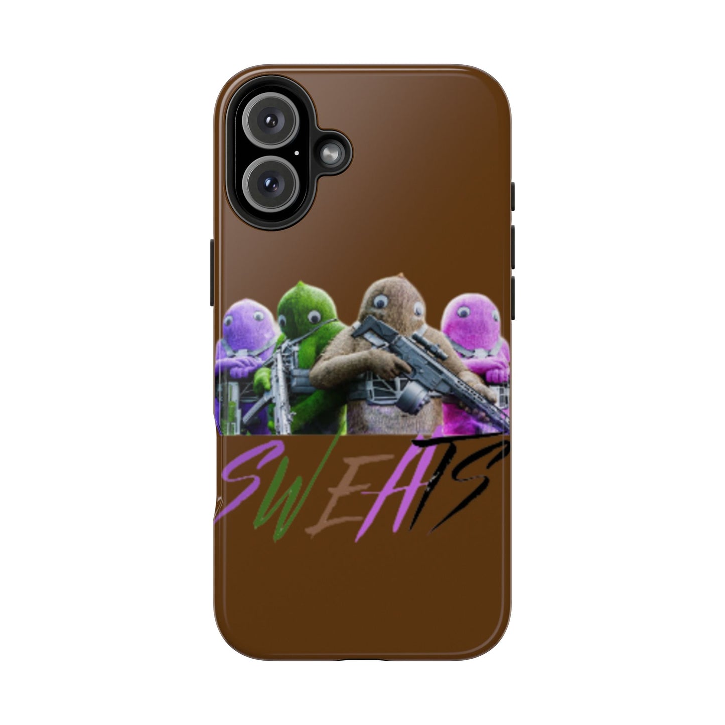 Cool Cartoon-Inspired Tough Phone Case - 'SWEATS'