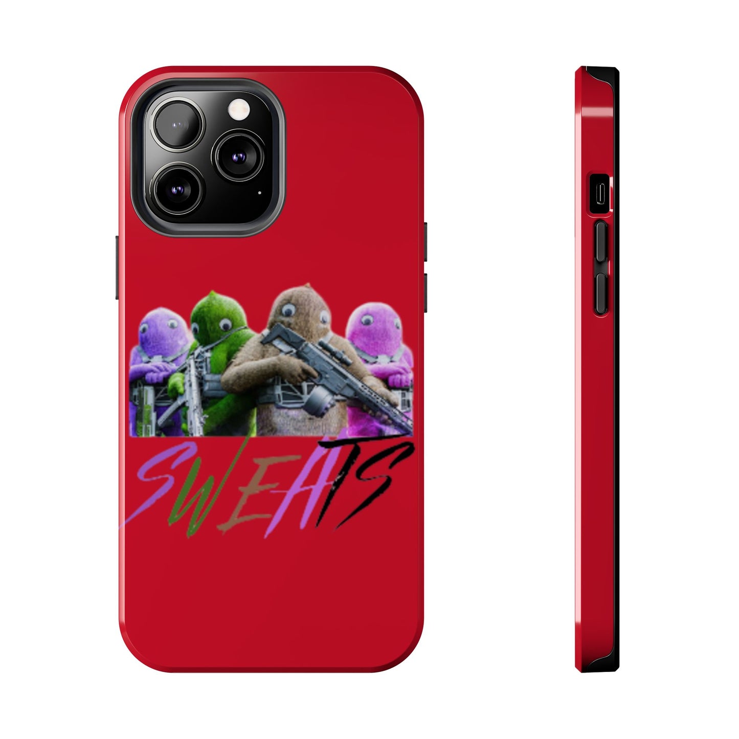 Cool Cartoon-Inspired Tough Phone Case - 'SWEATS'