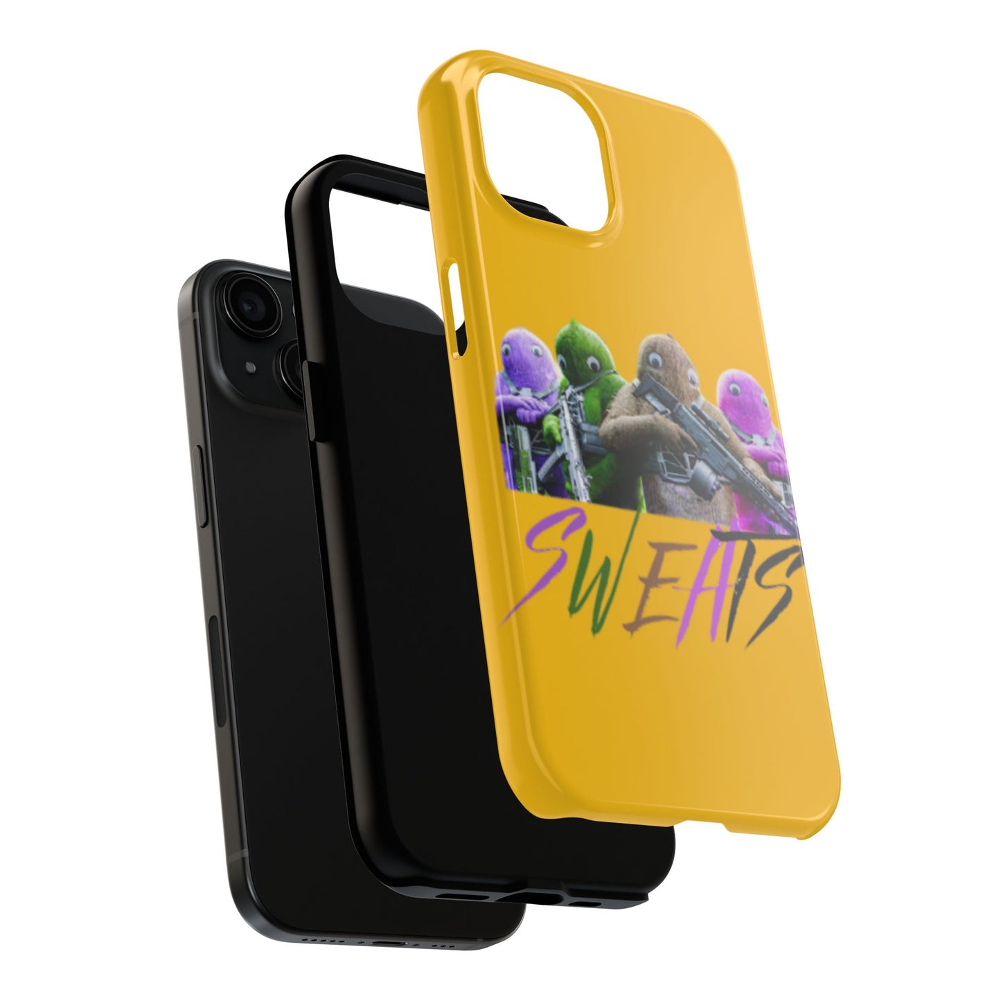 Cool Cartoon-Inspired Tough Phone Case - 'SWEATS'