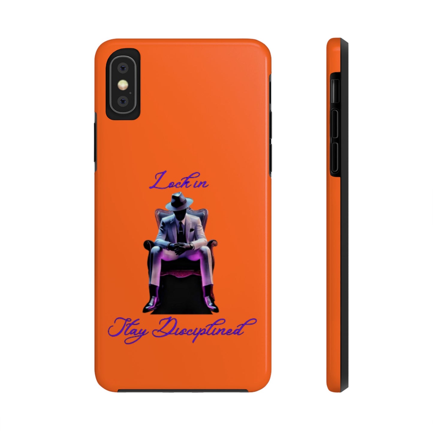 Phone case- Lock In, Stay discipline Tough Phone Case - Durable Protection