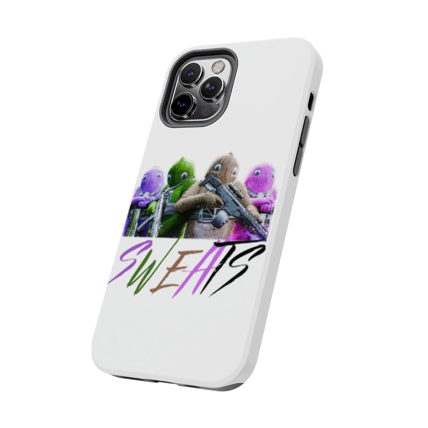 Cool Cartoon-Inspired Tough Phone Case - 'SWEATS'