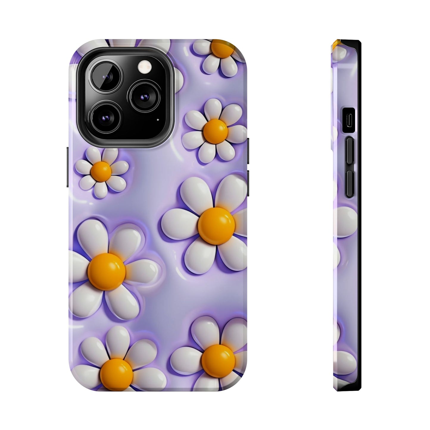 πΌ Floral Tough Phone Case β Vibrant Daisy Spring Design, for iPhones & Androids