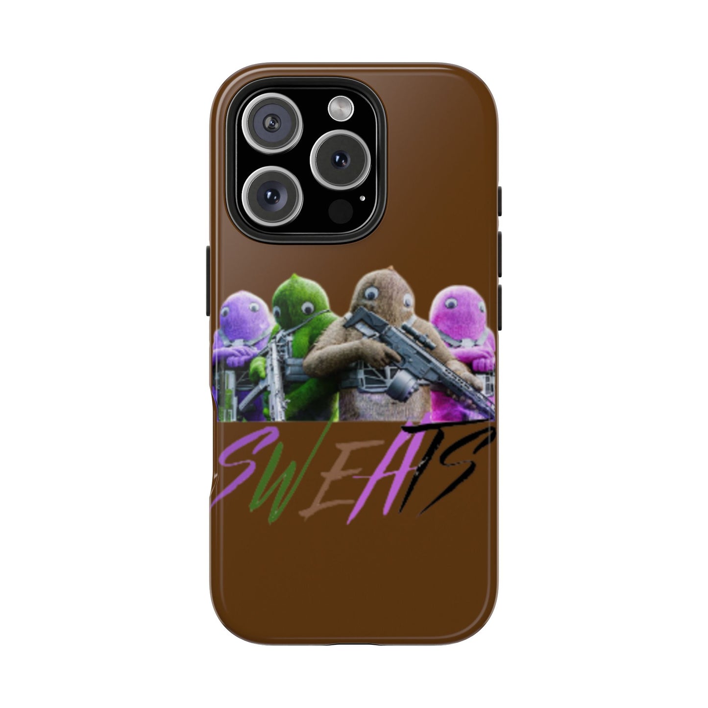 Cool Cartoon-Inspired Tough Phone Case - 'SWEATS'