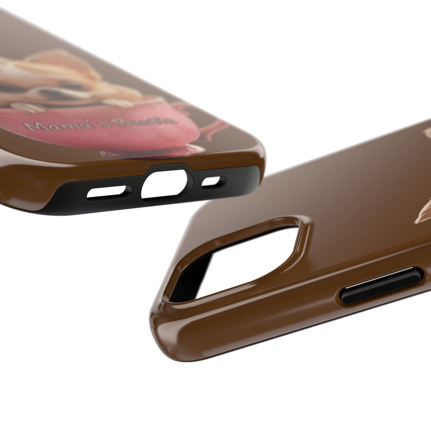 Cute Chihuahua Tough Phone Case - 'Mama's Bestie' Design