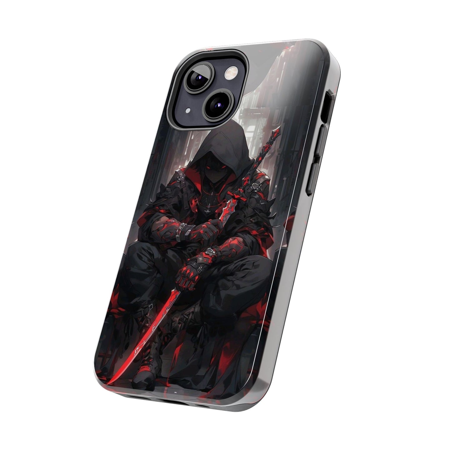 🖤 Tough Phone Case – Dark Warrior Design for Gamers & Anime Fans – Durable Protection & Unique Style for iPhone & Android