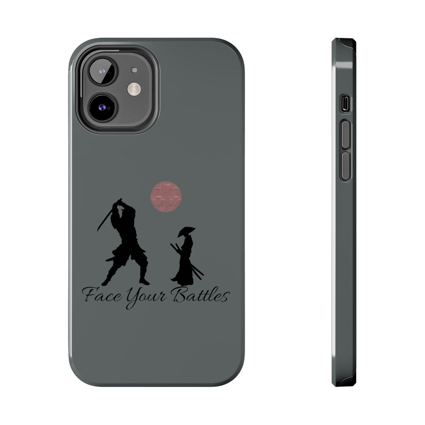 Phone case- Face Your Battles Tough Phone Case - Durable Protection