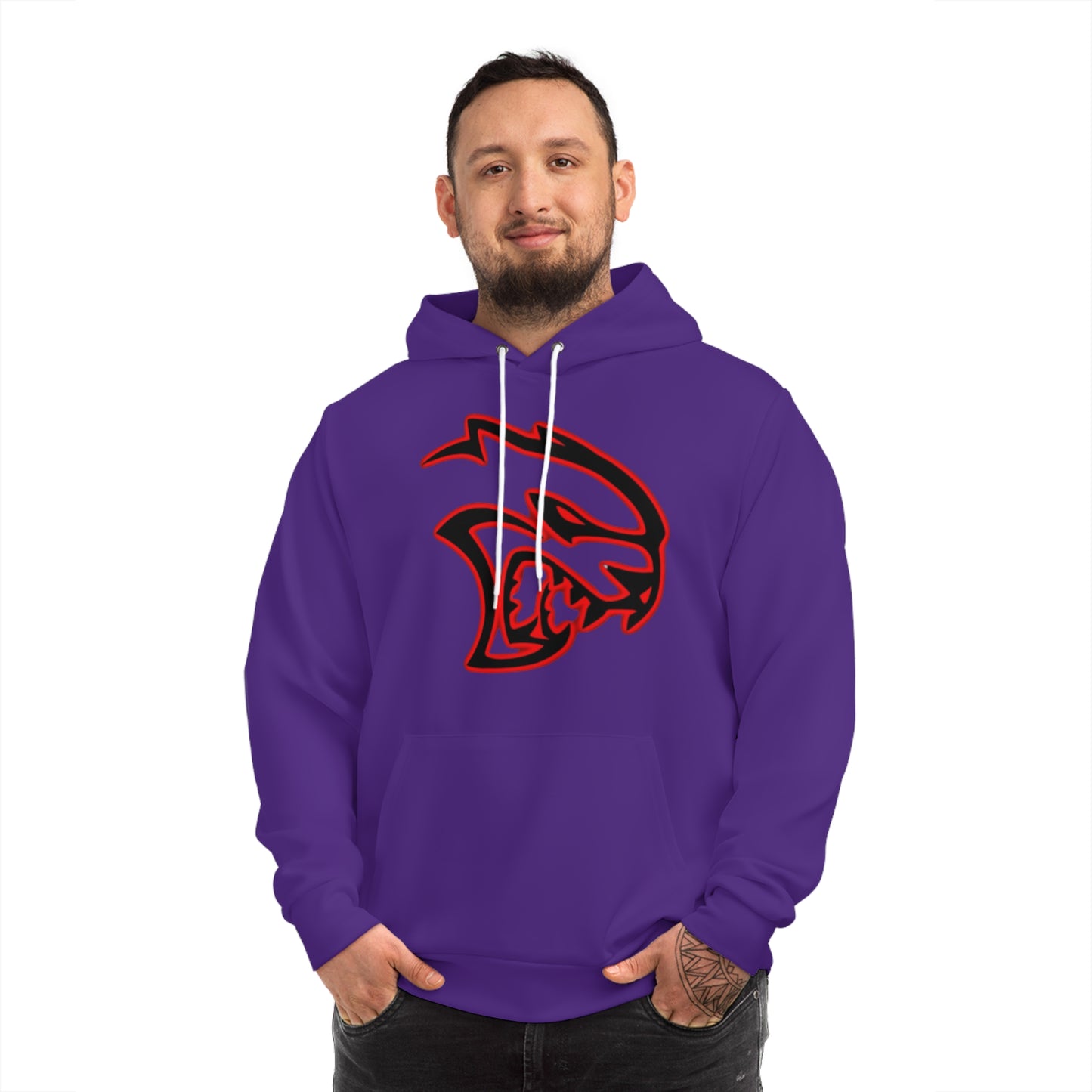 Royal Venom Purple Hoodie for Men– Hellcat Muscle Car Performance Wear