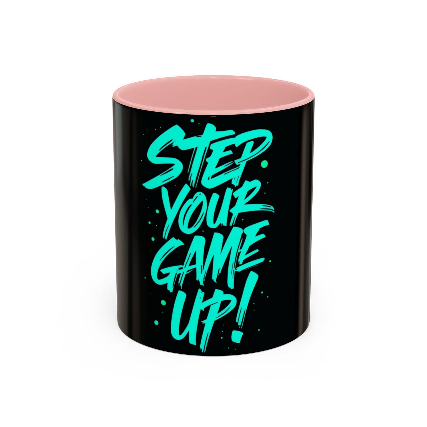 Motivational Accent Coffee Mug - "Step Your Game Up!" - Perfect for Gamers & Coffee Lovers
