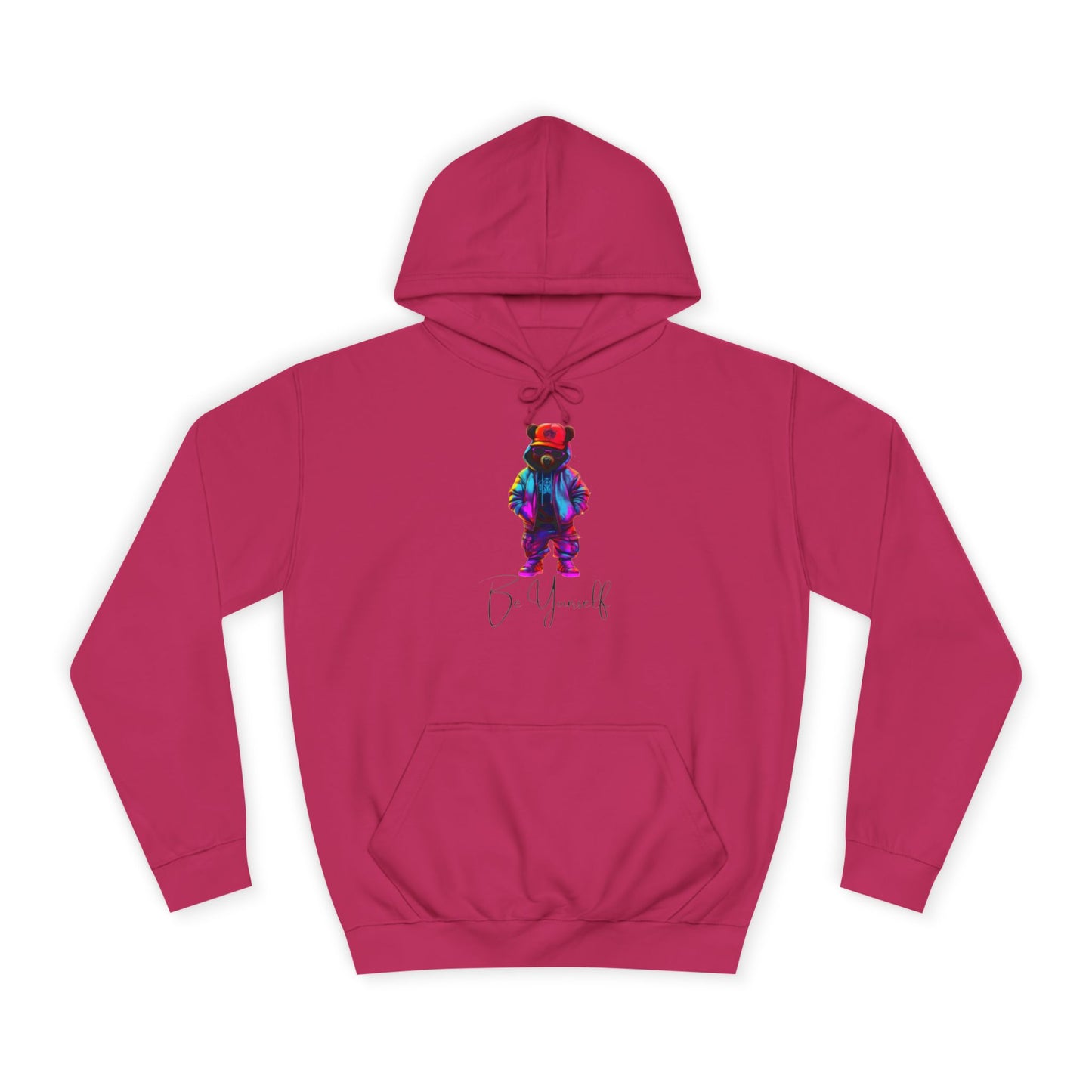 White Ice Hoodie for Men – When They Need Me Graphic with Drawstrings & Kangaroo Pocket