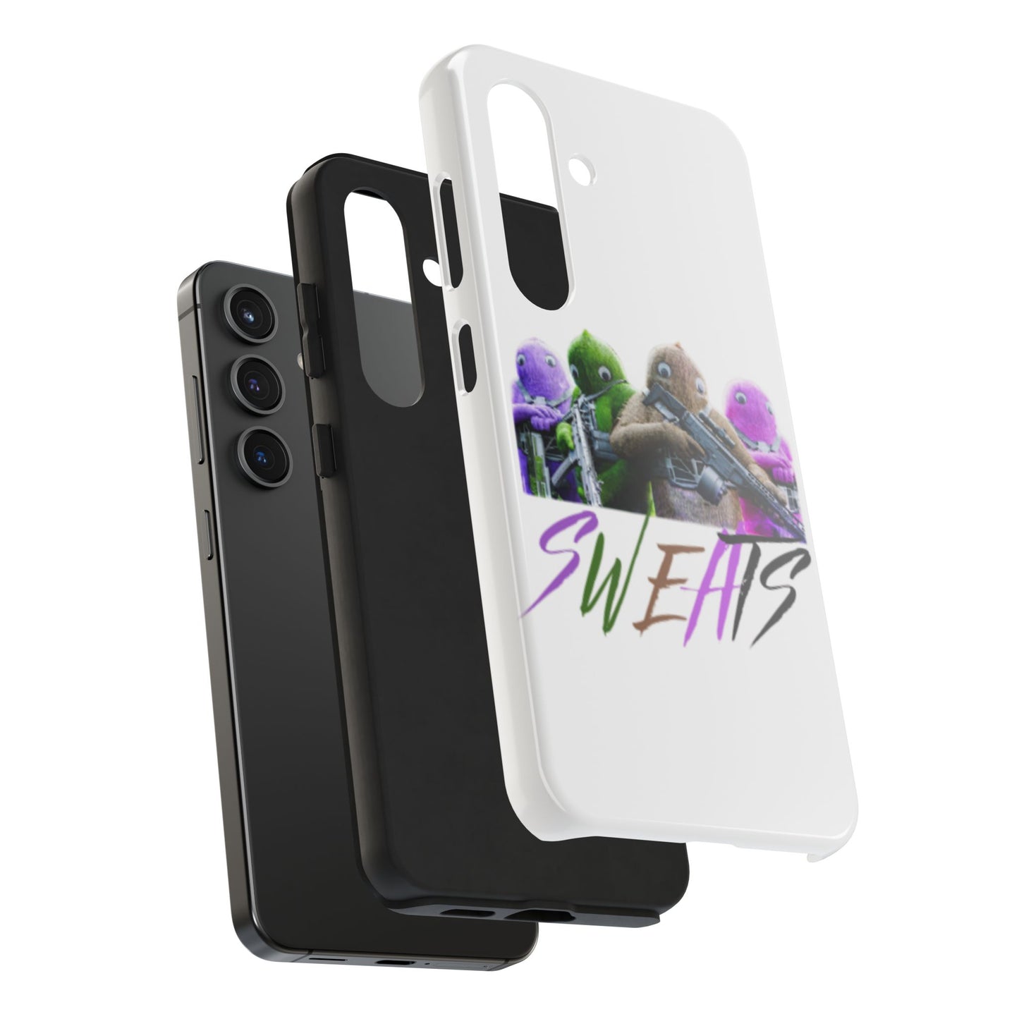 Cool Cartoon-Inspired Tough Phone Case - 'SWEATS'
