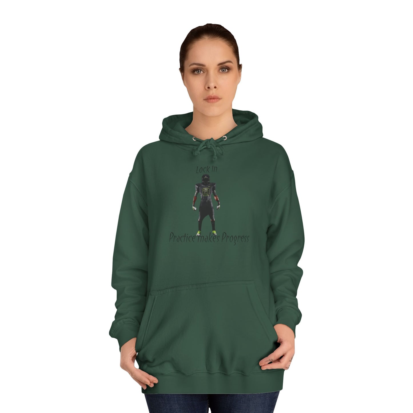 Iron Grey Men’s Motivational Sweater – "Practice Makes Progress" Inspirational Pullover
