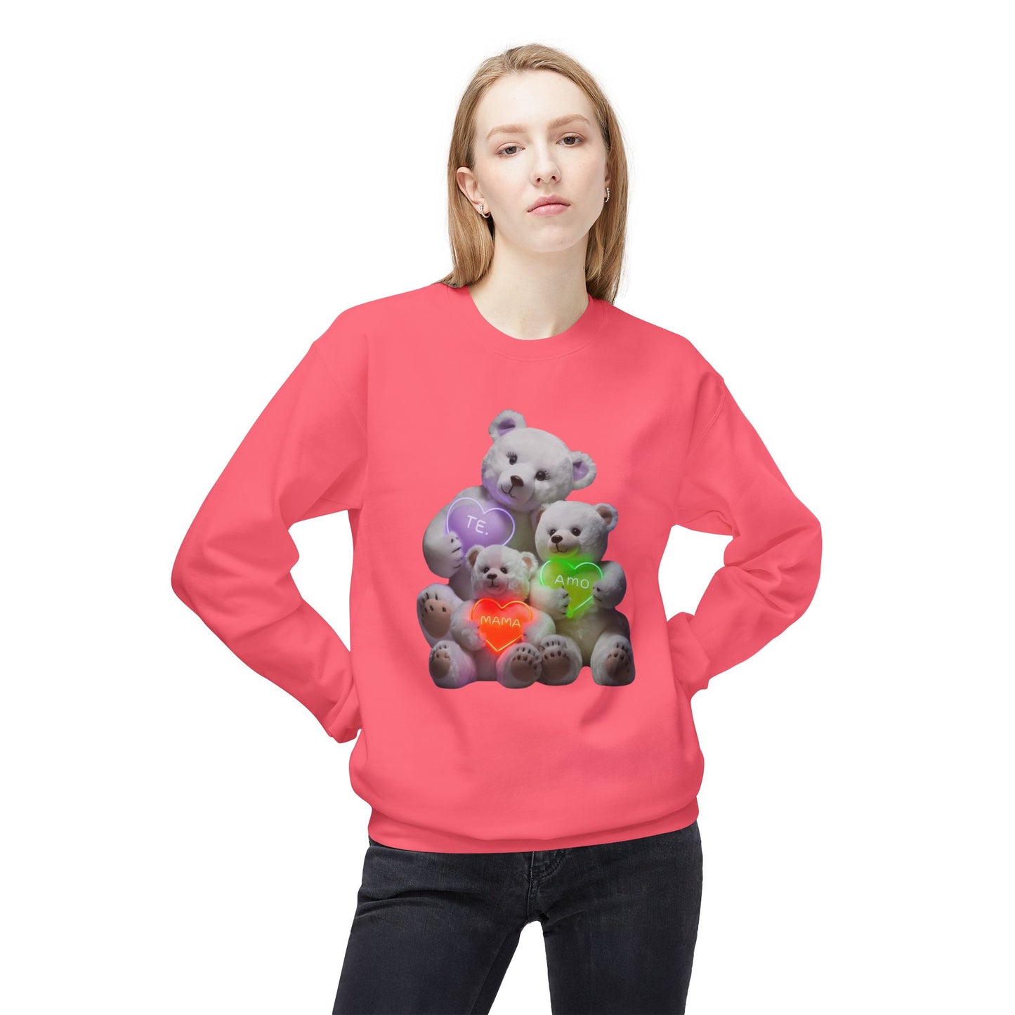 Cute Teddy Bears White Sweatshirt - Perfect Gift for Kids and Teens