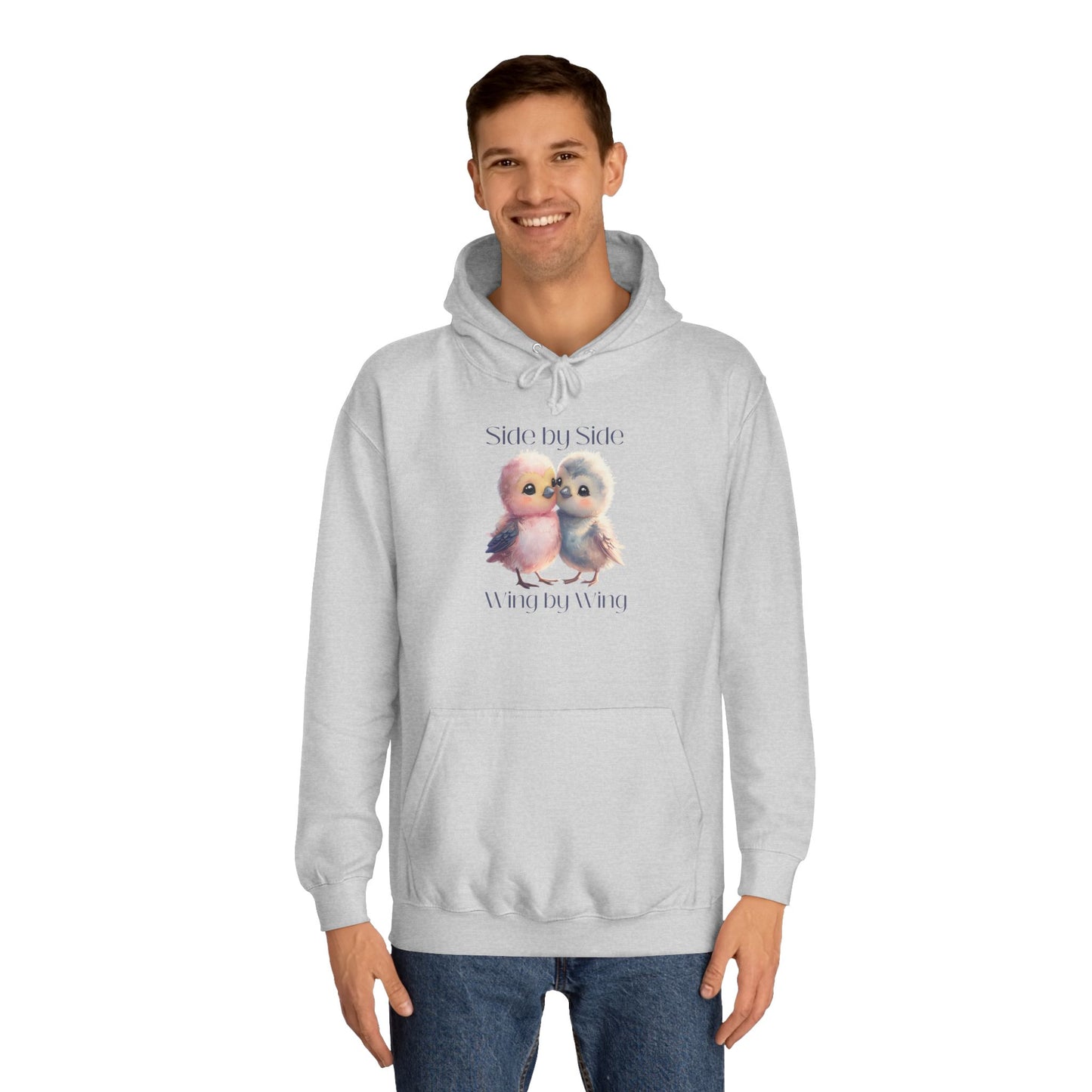 Barbecue Sunset Hoodie for Women – Cute Lovebirds Side by Side Always Together Design