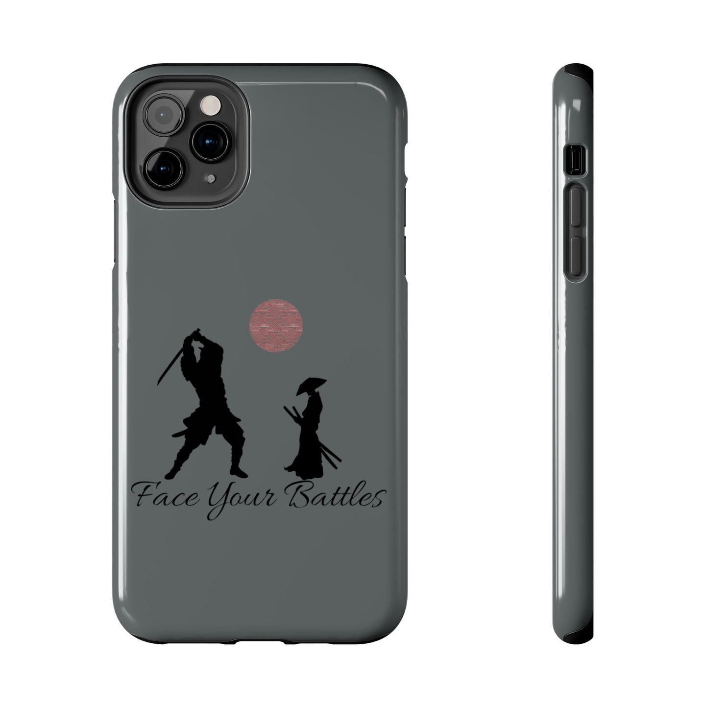 Phone case- Face Your Battles Tough Phone Case - Durable Protection