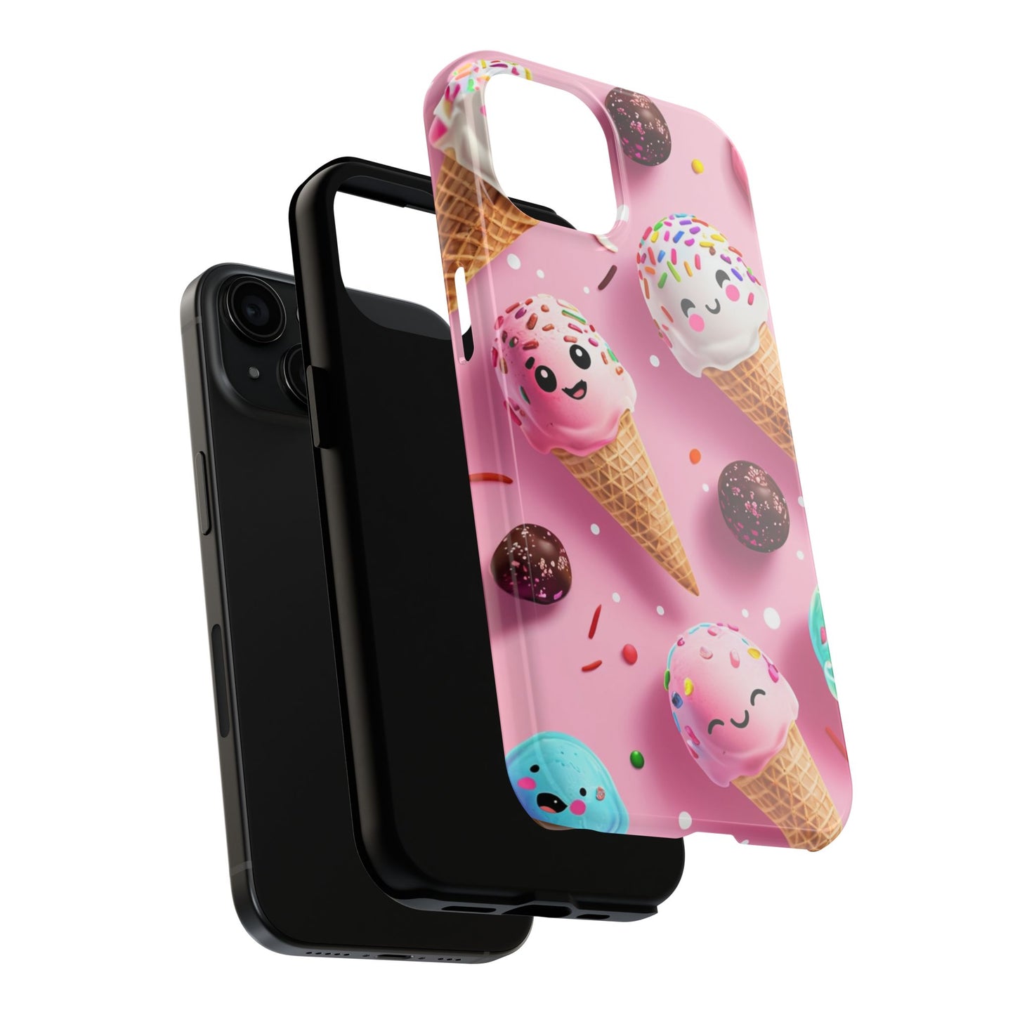 Tough Phone Cases Cute Ice Cream Design