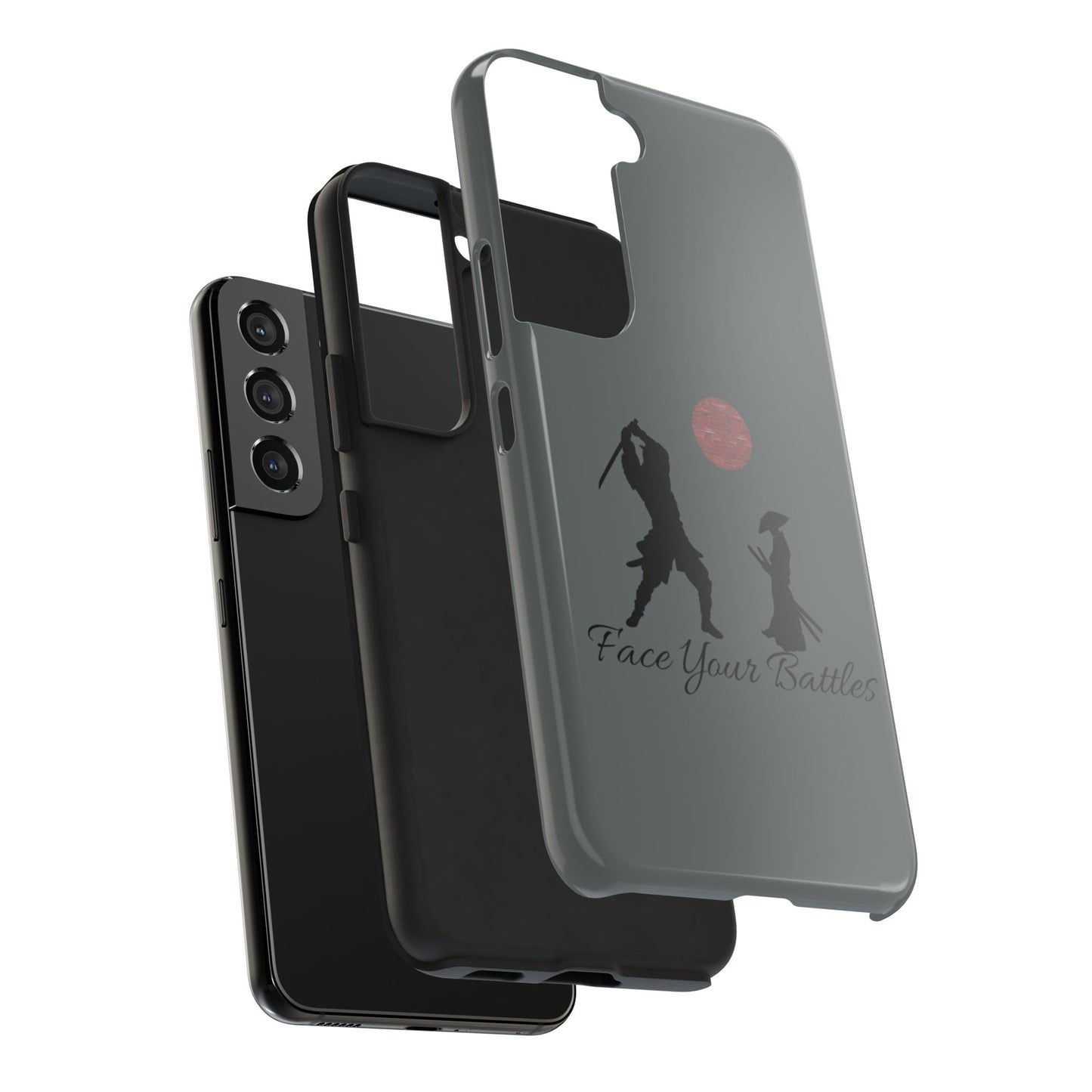 Phone case- Face Your Battles Tough Phone Case - Durable Protection
