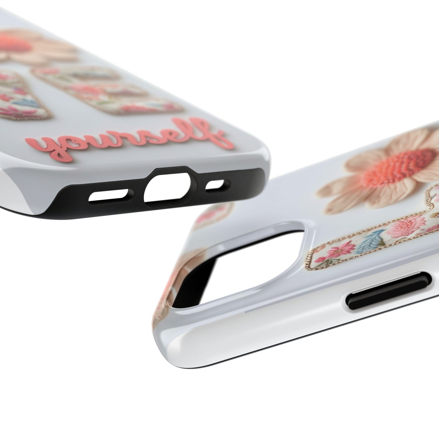Floral 'Love Yourself' Tough Phone Case