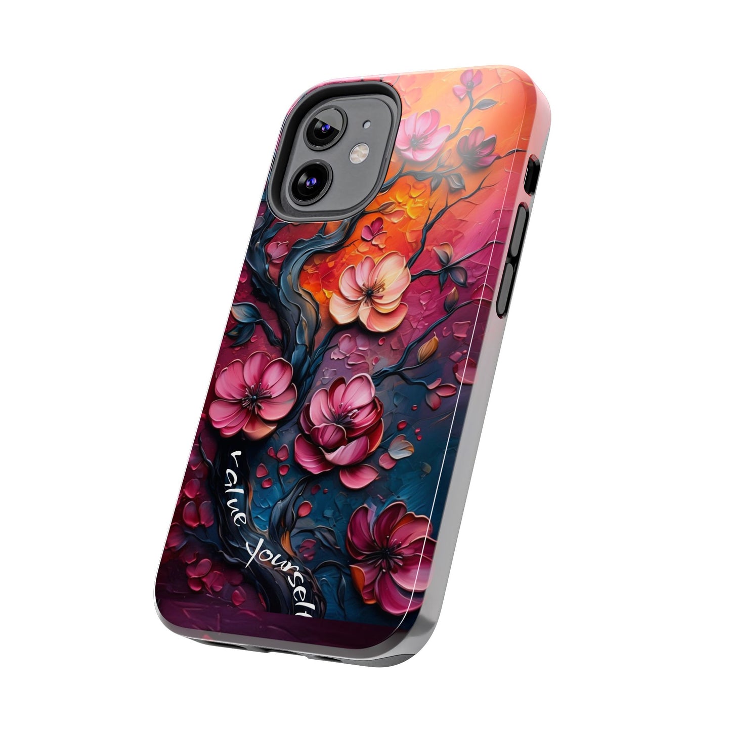 Value Yourself Floral Tough Phone Case