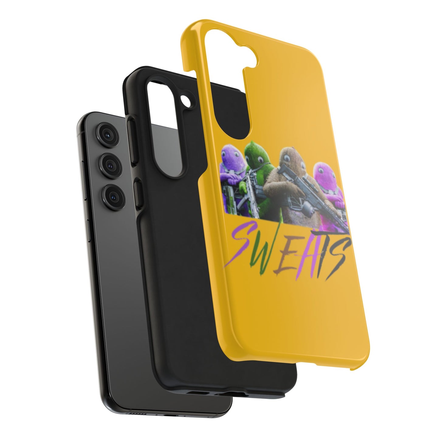 Cool Cartoon-Inspired Tough Phone Case - 'SWEATS'