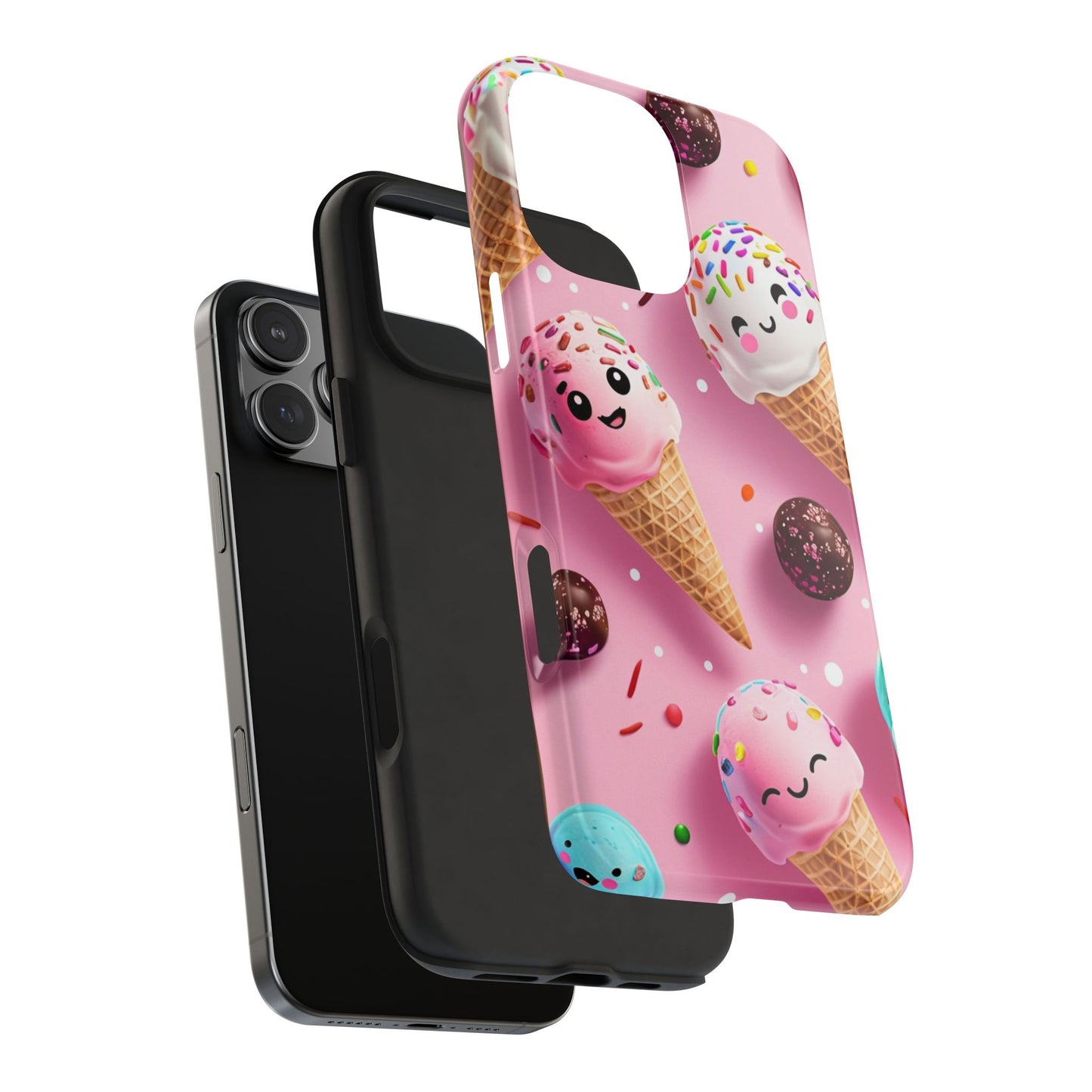 Tough Phone Cases Cute Ice Cream Design