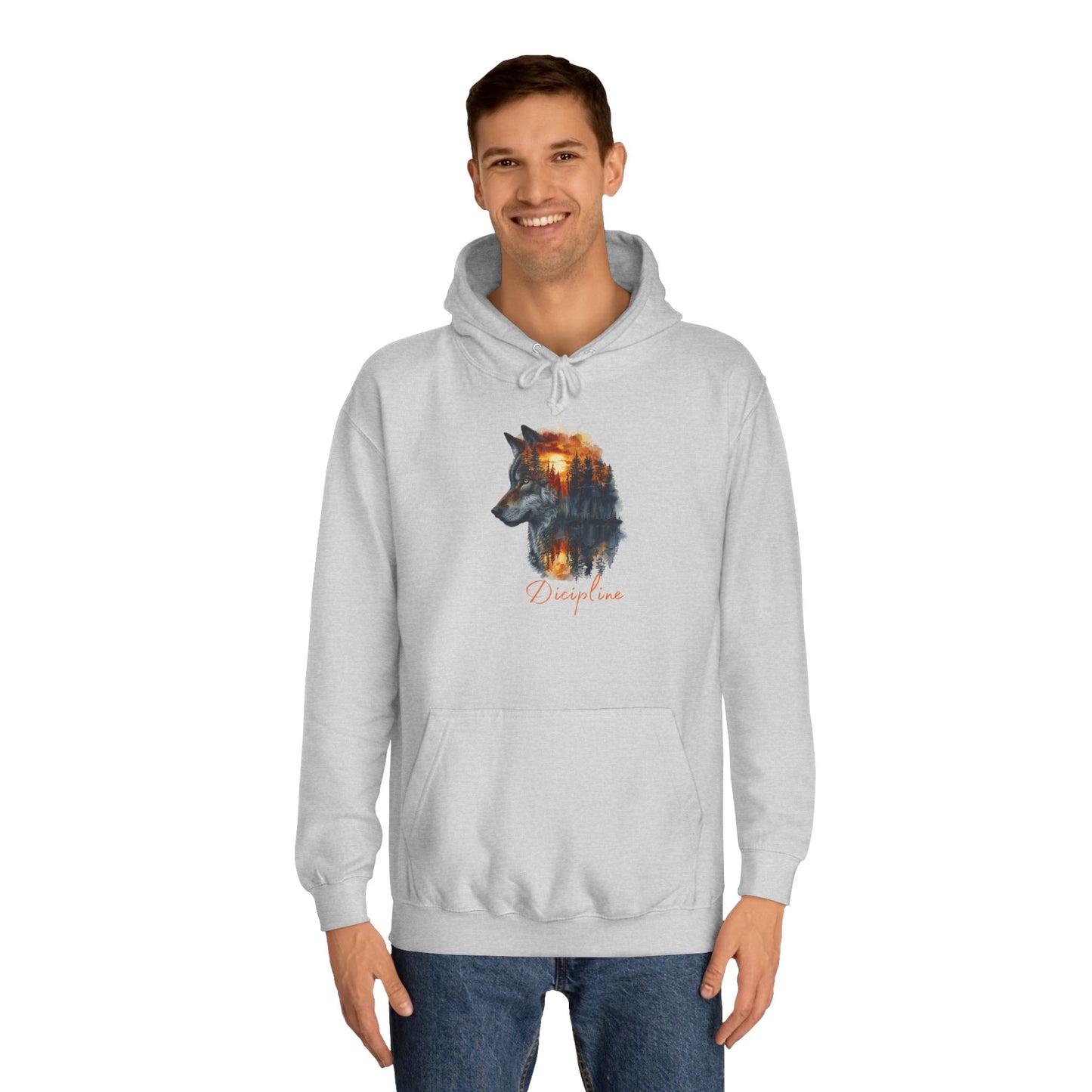 Neon Storm Wild Wolf Graphic Pullover – Multicolor Men’s Streetwear Sweatshirt