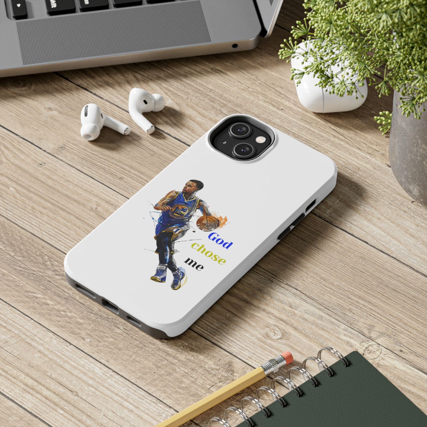 Phone case- God Chose Me Tough Phone Case - Durable Protection