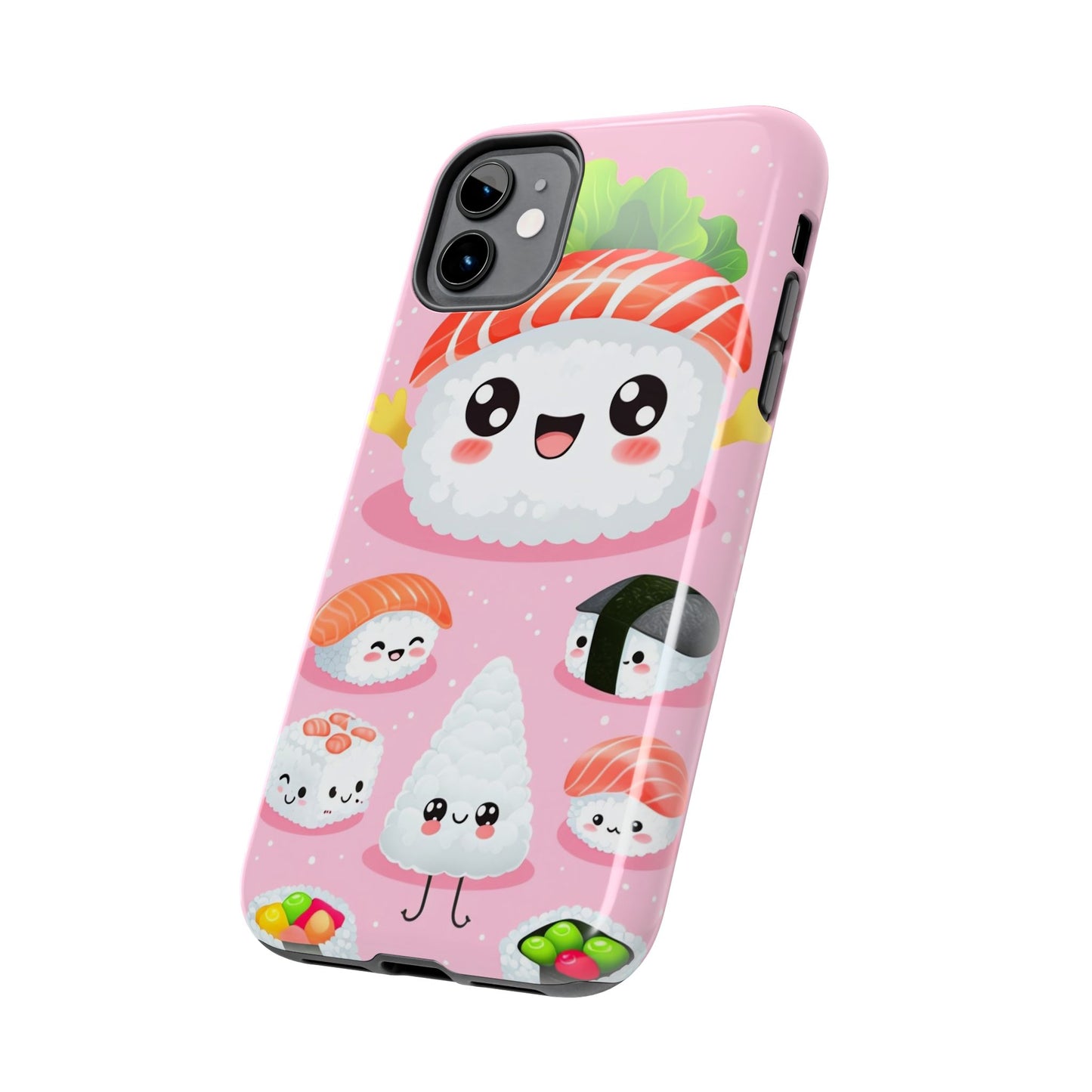 Adorable Sushi Tough Phone Case | Cute Kawaii Design for Food Lovers