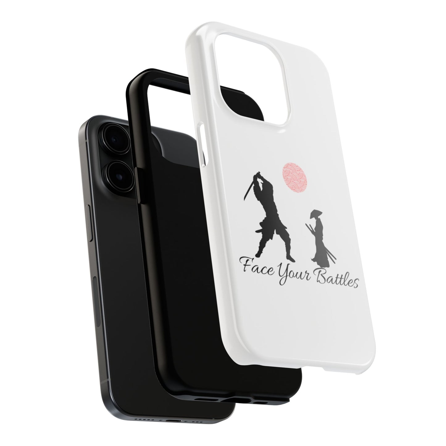 Phone case- Face Your Battles Tough Phone Case - Durable Protection
