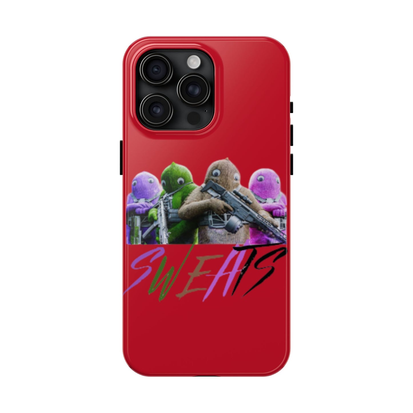 Cool Cartoon-Inspired Tough Phone Case - 'SWEATS'