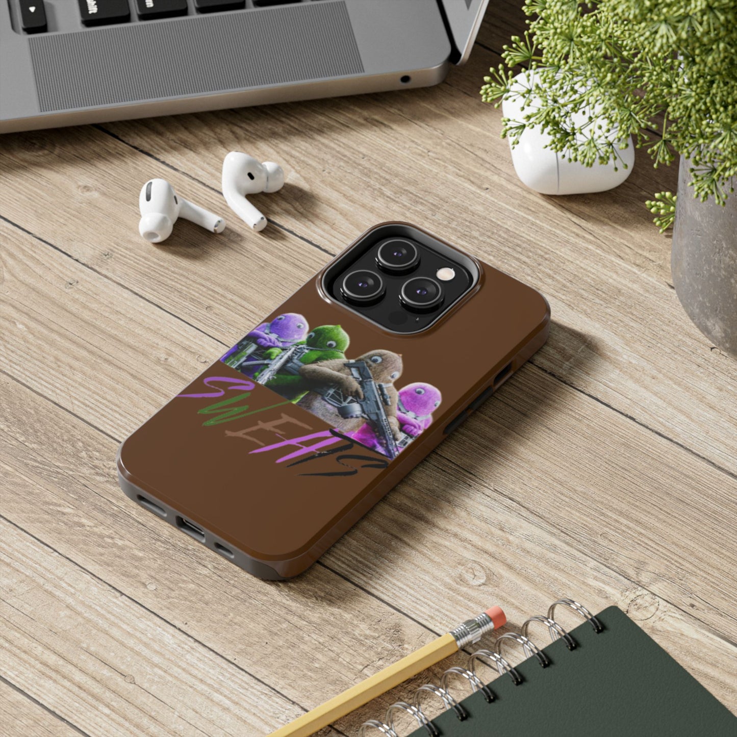 Cool Cartoon-Inspired Tough Phone Case - 'SWEATS'