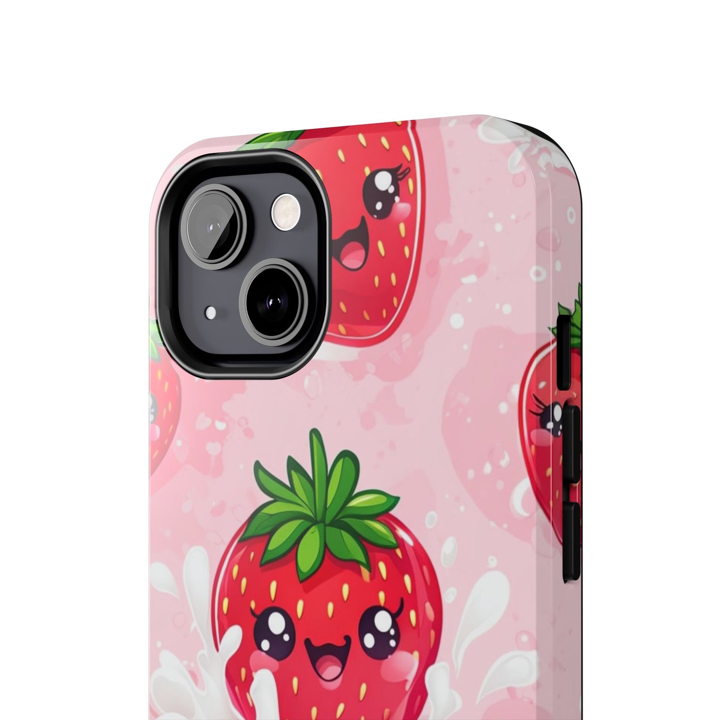 Kawaii Strawberry Tough Phone Case - Cute & Durable Protection