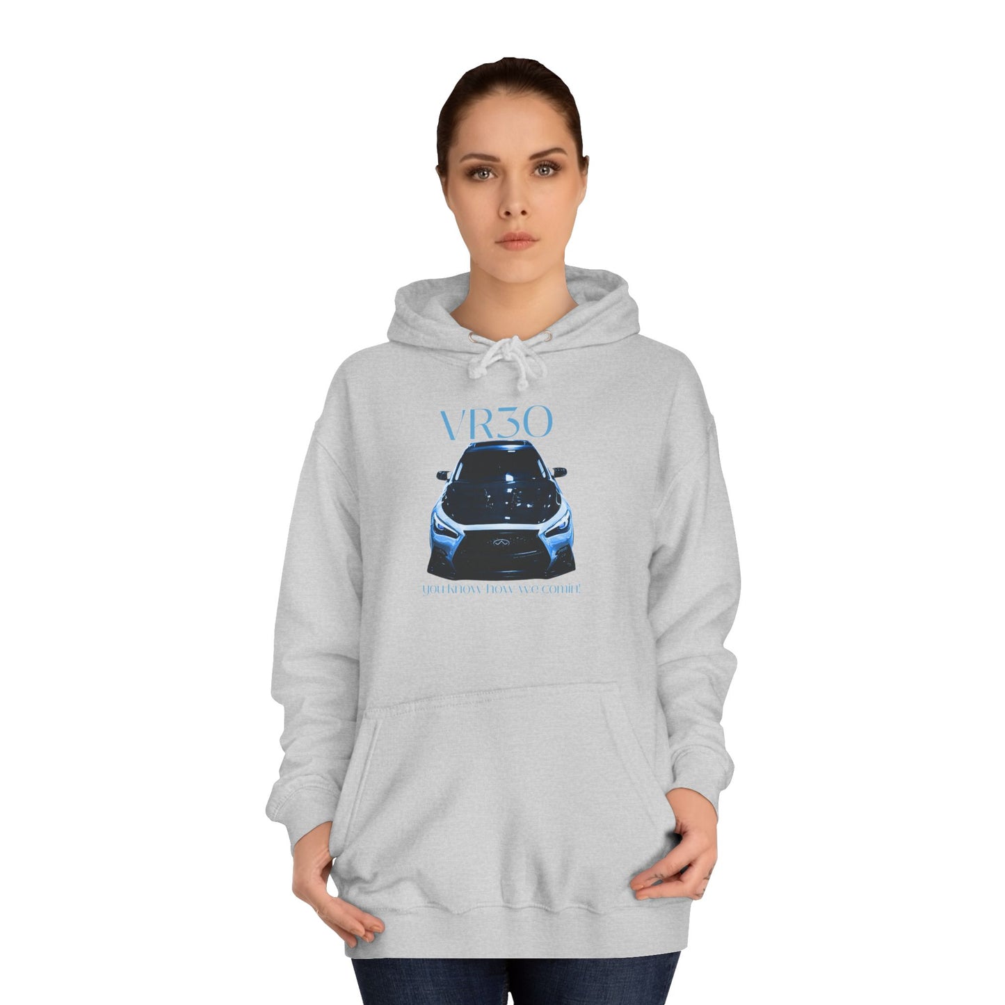 Midnight Horizon Blue Hoodie for Men & Women – V3ro Sports Car Enthusiast Apparel