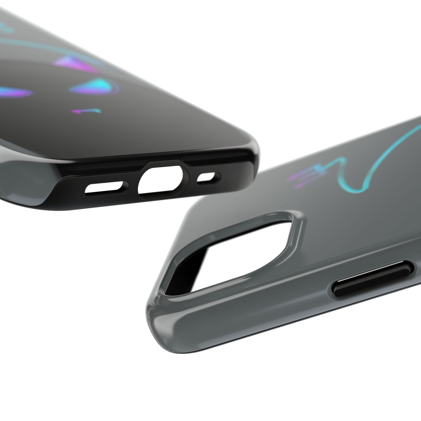 Demonic Cat Tough Phone Case - Cute & Edgy Phone Protection for Cat Lovers