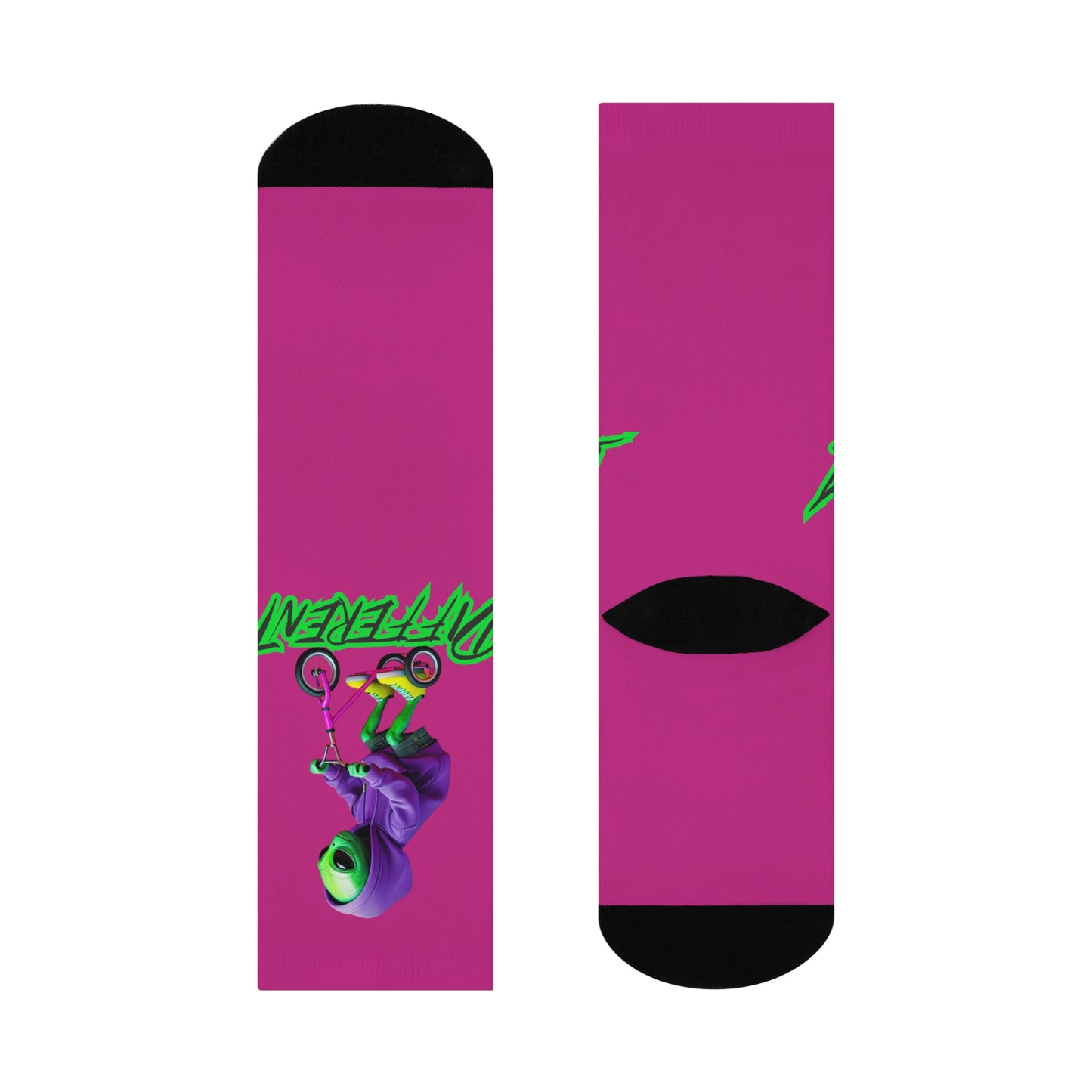 Cushioned Crew Socks- Alien, Different