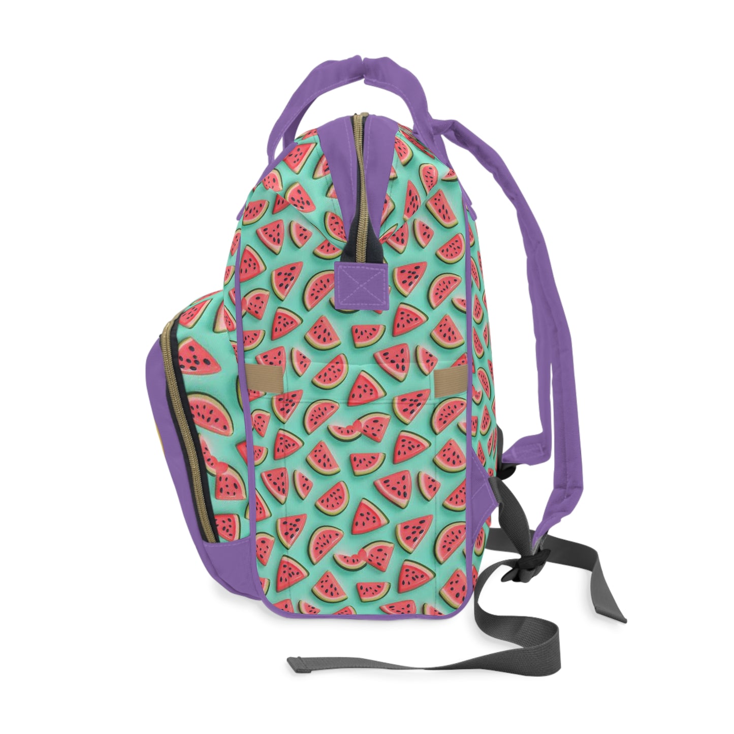 Cute Watermelon Print Multifunctional Diaper Backpack for Parents ππ