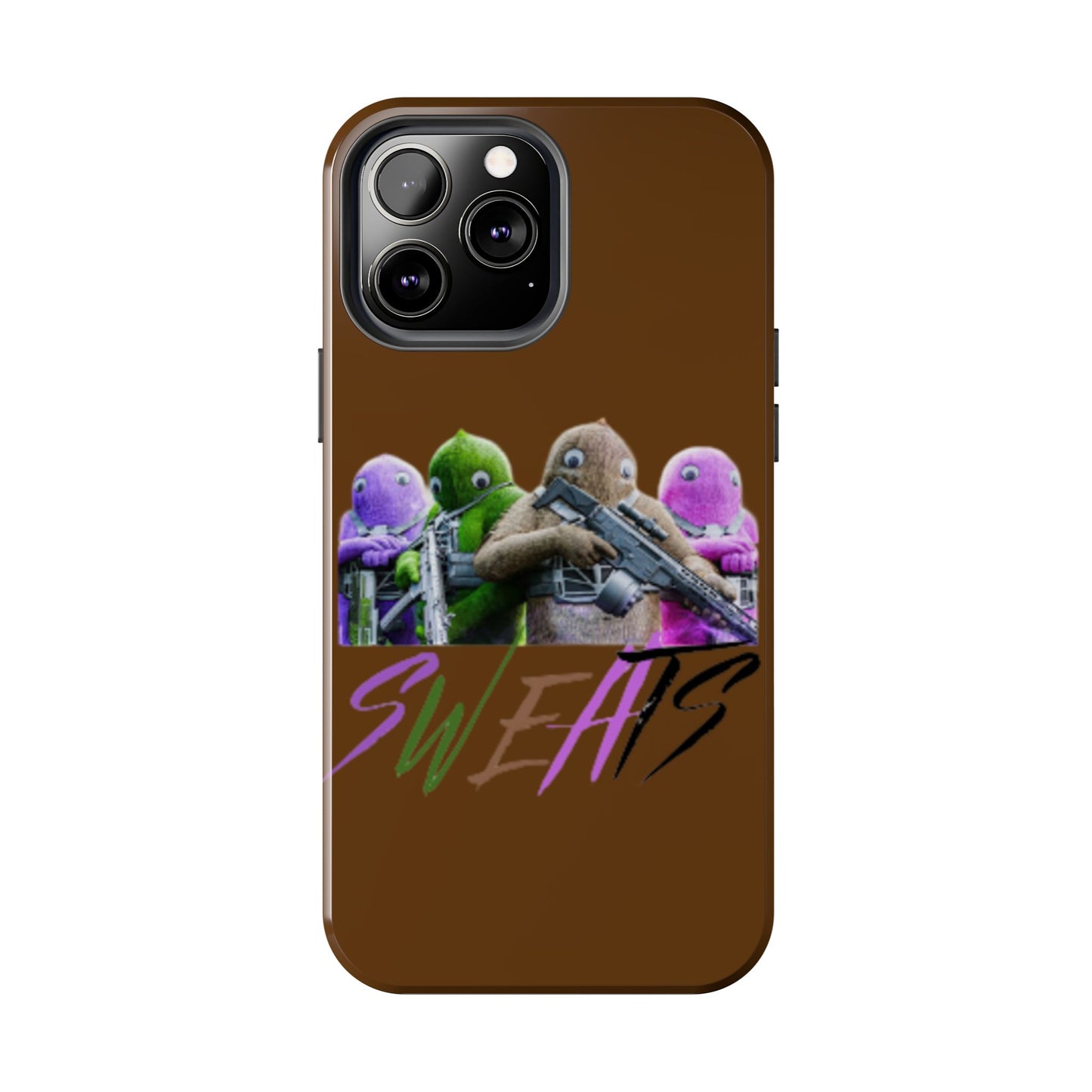Cool Cartoon-Inspired Tough Phone Case - 'SWEATS'