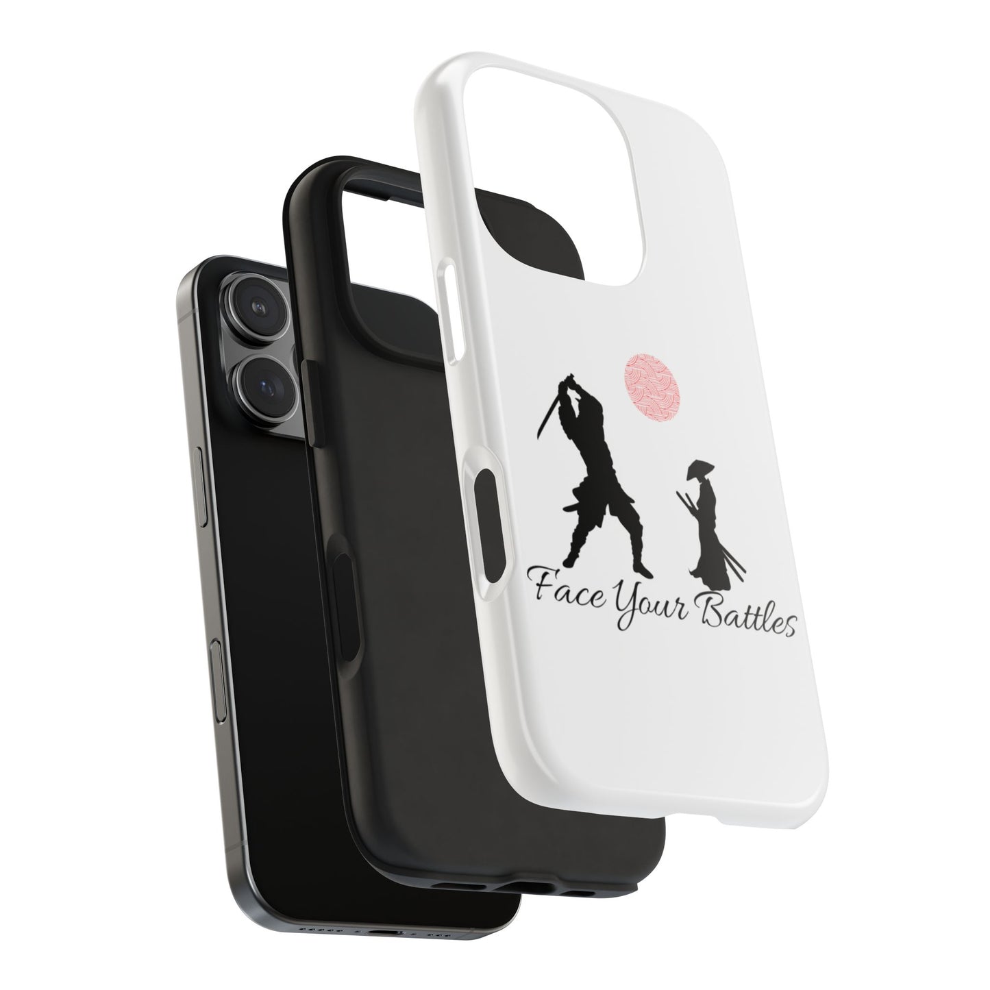 Phone case- Face Your Battles Tough Phone Case - Durable Protection