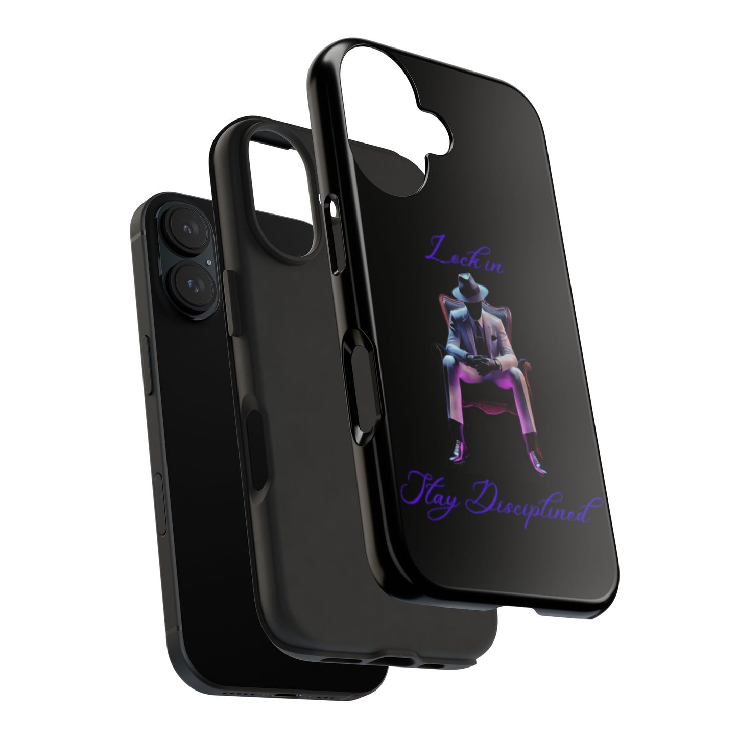 Phone case- Lock In, Stay DIsciplined Tough Phone Case - Durable Protection