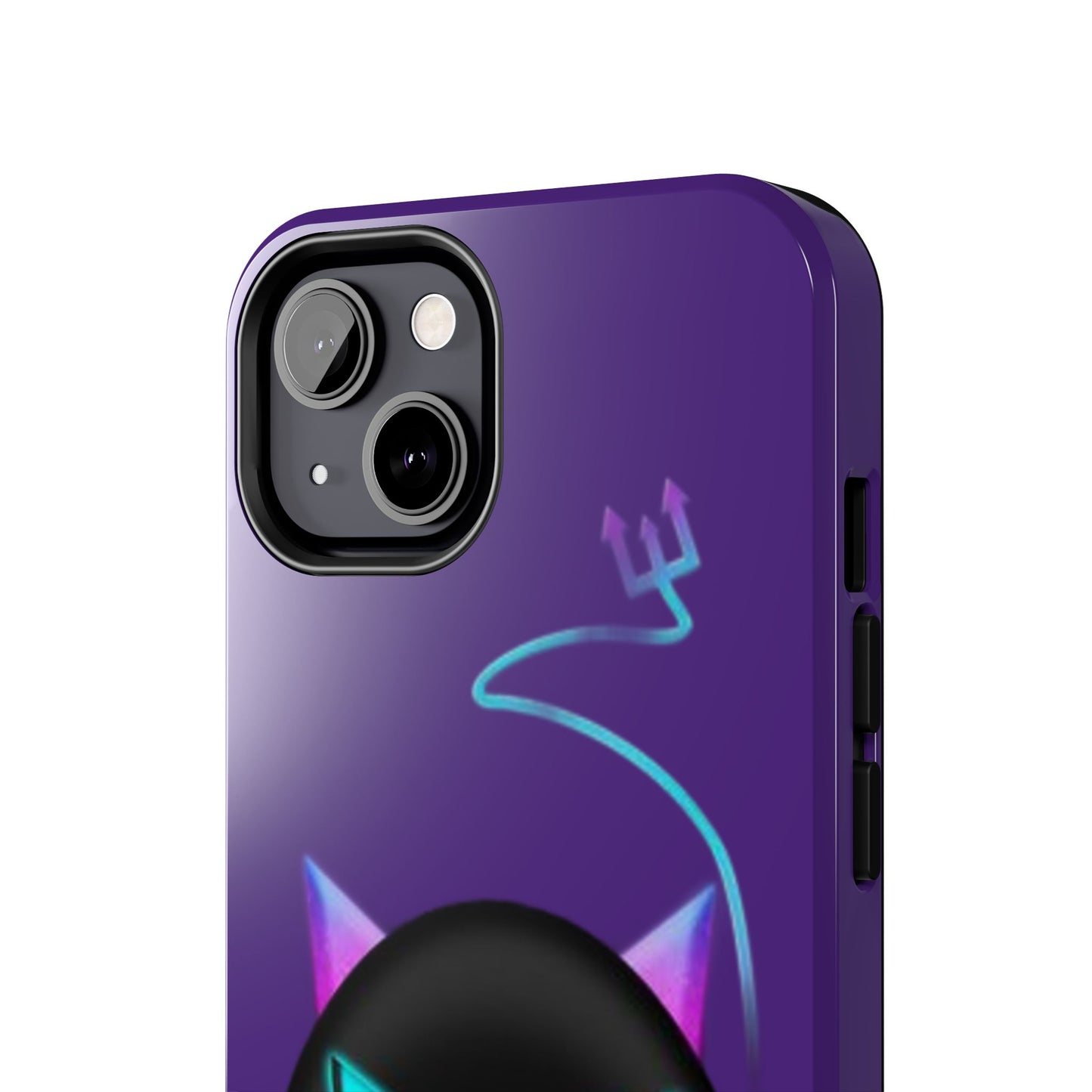 Demonic Cat Tough Phone Case - Cute & Edgy Phone Protection for Cat Lovers