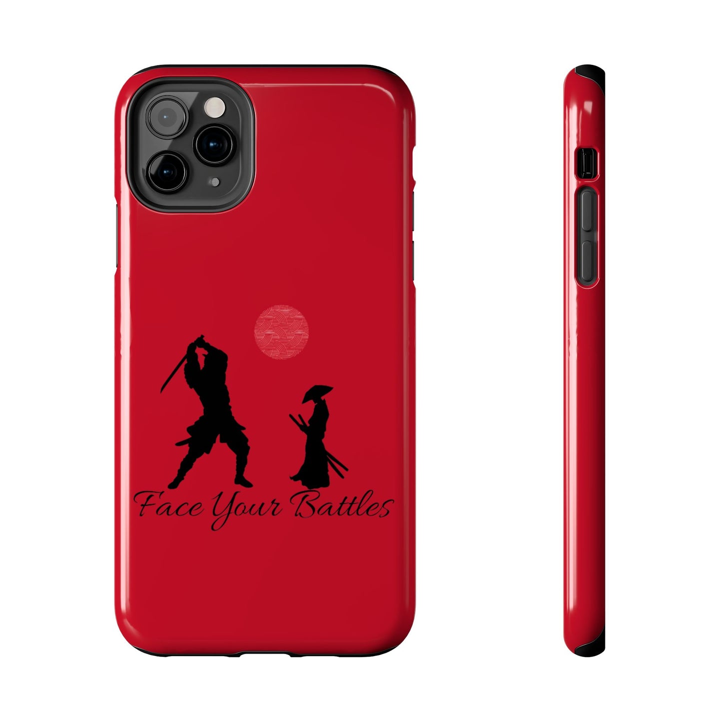 Phone case- Face Your Battles Tough Phone Case - Durable Protection
